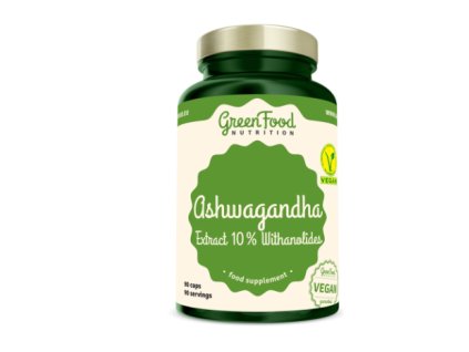 Ashwagandha Extract 90 kapslí GREENFOOD NUTRITION