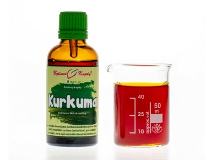 kurkuma kurkumovnik bylinne kapky tinktura 50 ml