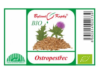 ostropestrec bio bylinne kapky tinktura 50 ml