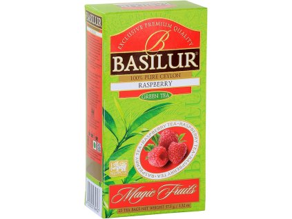 MAGIC RASPBERRY - MALINA zelený čaj aromatizovaný 25X1,5g BASILUR