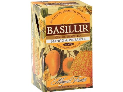 MAGIC MANGO & PINEAPPLE - MANGO A ANANAS černý čaj aromatizovaný, porcovaný 25x2 g BASILUR