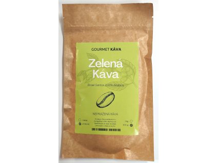 ZELENÁ KÁVA zrnková, nepražená 100 g GOURMET KÁVA