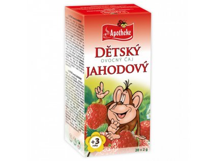 Dětský ovocný čaj JAHODOVÝ - JAHODA 20x2g APOTHEKE - MEDIATE s.r.o.