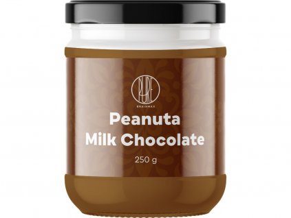 16158 brainmax pure peanuta arasidovy krem s mlecnou cokoladou 250 g