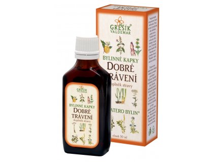 DOBRÉ TRÁVENÍ - bylinné kapky 50 ml GŘEŠÍK