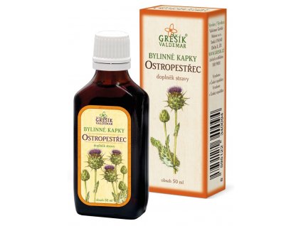 OSTROPESTŘEC - bylinné kapky 50 ml GŘEŠÍK