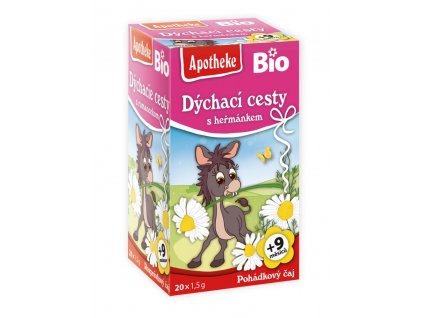 Dětský čaj BIO DÝCHACÍ CESTY S HEŘMÁNKEM 20x1,5 g APOTHEKE - MEDIATE s.r.o.