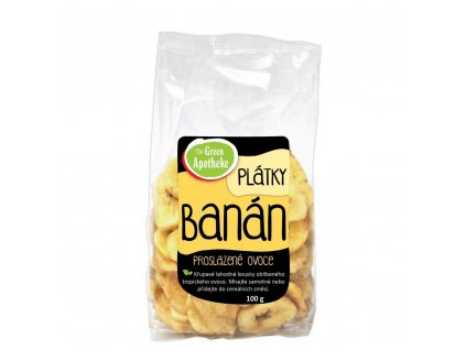 BANÁN plátky, 100 g GREEN APOTHEKE