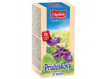 PRŮDUŠKOVÝ ČAJ SE SLÉZEM, 20 x 1,5 g APOTHEKE