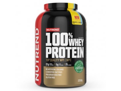 100% WHEY PROTEIN - ananas a kokos 2,25 kg NUTREND
