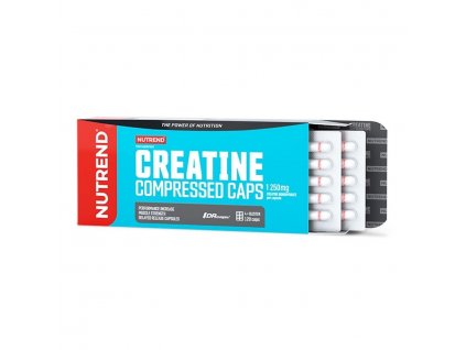 Creatine Compressed Caps - KREATIN 120 kapslí NUTREND