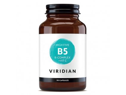 High Five B5 B Complex + Vit C 90 kapslí (High Five B Complex with Magnesium Ascorbate 90 kapslí) VIRIDIAN