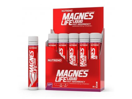MAGNESLIFE cherry - višeň 10 apmulí 10 x 25 ml NUTREND