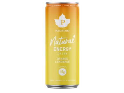 Natural Energy Drink 330ml orange (Energetický nápoj -  pomeranč)