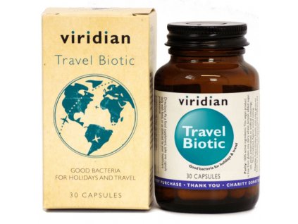 Travel Biotic 30 kapslí (Cestovní probiotika) VIRIDIAN