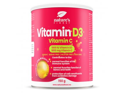 Vitamin D3 1000iu + Vitamin C 1000mg 150g