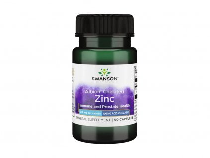 2003 swanson zinc chelated zinek bisglycinat 30 mg 90 kapsli swu065 kopie