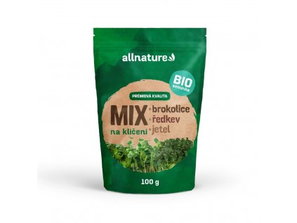 allnature mix bio seminek na kliceni redkev brokolice jetel 100 g