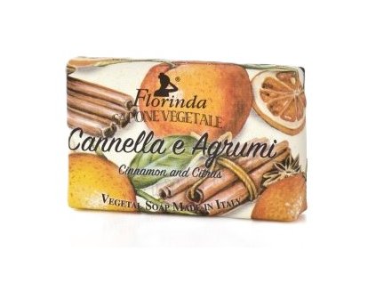 25658 1 florinda rostlinne mydlo skorice citrus canella e agrumi 50g
