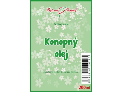 konopny olej olej z konopi 200 ml prirodni za studena lisovany