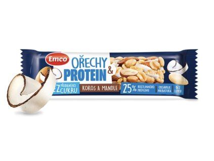 orechy kokos a mandle