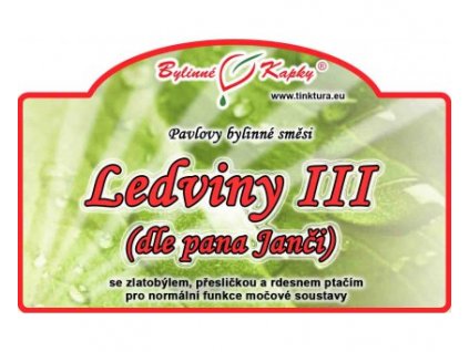 ledviny iii kapky tinktura 50 ml