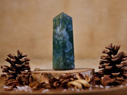 Obelisk - Achát mechový