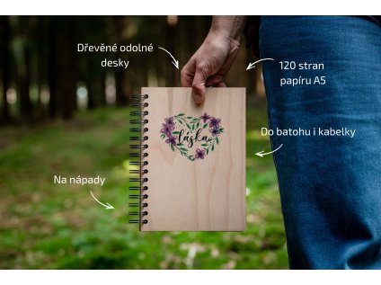 Kroužkový blok Láska A5