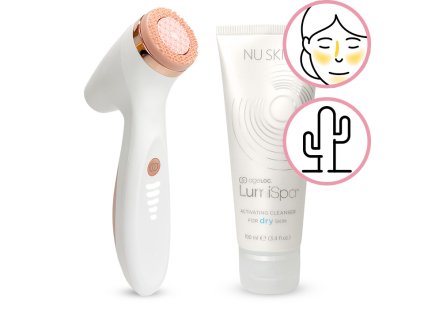 Nu Skin LumiSpa iO Rose Gold Cleansing Kit suchá pleť