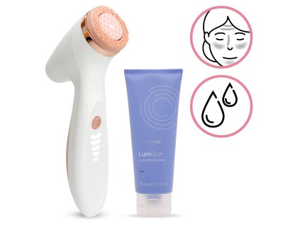 Čisticí přístroj Nu Skin LumiSpa iO Rose Gold Cleansing Kit pro mastnou pleť