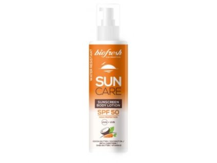 2080a4a0decd1061ee68d19ad4174d2e opalovacie telove mlieko spf 50 s pumpickou biofresh sun care 200ml