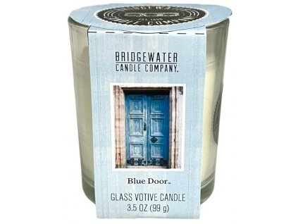 Bridgewater Candle Company votívna sviečka v pohári Blue Door