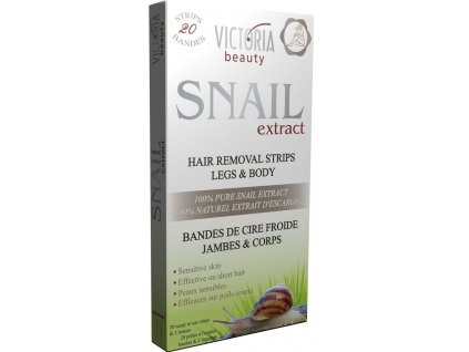 Victoria Beauty Snail Extract  Depilačné pásiky na telo so slimačím extraktom