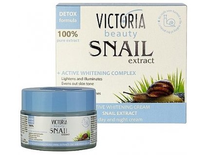 Victoria Beauty Snail Extract  Intenzívny bieliaci hydratačný krém so slimačím extraktom, 50ml