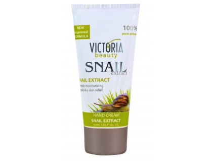 Victoria Beauty Snail Extract  Krém na ruky so slimačím extraktom pre krásne a zdravé ruky, 50 ml