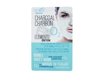 victoria beauty elements detox bubble sheet mask dylboko pochistvashta maska za lice s aktiven vyglen