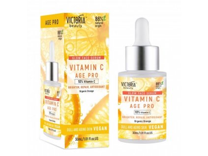 19699 victoria beauty vegan vitamin c age pro rozjasnujici pletove serum s 10 vitaminem c 30 ml ok