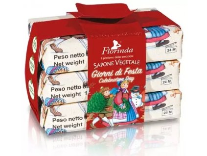 Florinda GIORNI DI FESTA Vianočné balenie mydiel 3 x 50 g