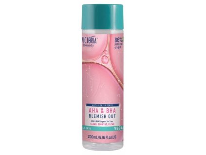 19660 victoria beauty vegan blemish out aha bha jemne cistici tonikum s bio tea tree olejem 200 ml