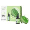 Victoria beauty 1,2,3 Scalp Care Set vlasového séra s rozmarínom a masážneho hrebeňa na pokožku hlavy 2 ks