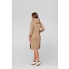 Mikinové šaty Antalya - svetlohnedé