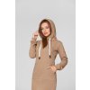 Mikinové šaty Antalya - svetlohnedé