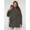 Parka pre tehotné a nosiace mamičky 3v1 - khaki