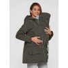 Parka pre tehotné a nosiace mamičky 3v1 - khaki