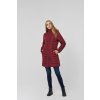 Tehotenská a nosiaca dlhá zimná bunda 3v1 - vínová