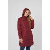 Tehotenská a nosiaca dlhá zimná bunda 3v1 - vínová