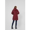 Tehotenská a nosiaca dlhá zimná bunda 3v1 - vínová