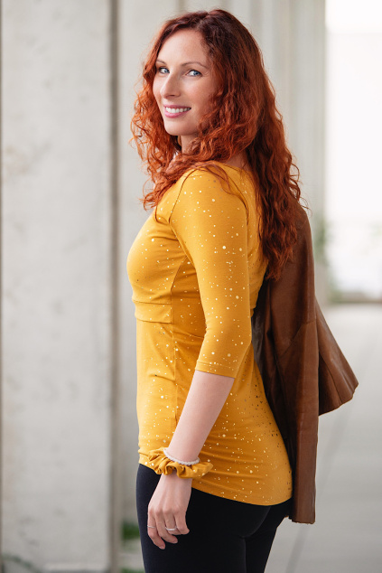 Adaptivní tričko TOUCH OF GOLD zlaté