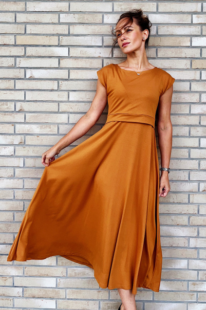 Adaptivní šaty Midi bronze