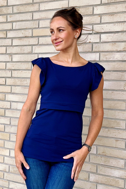 Adaptivní tričko Paola Signature blue s volánky